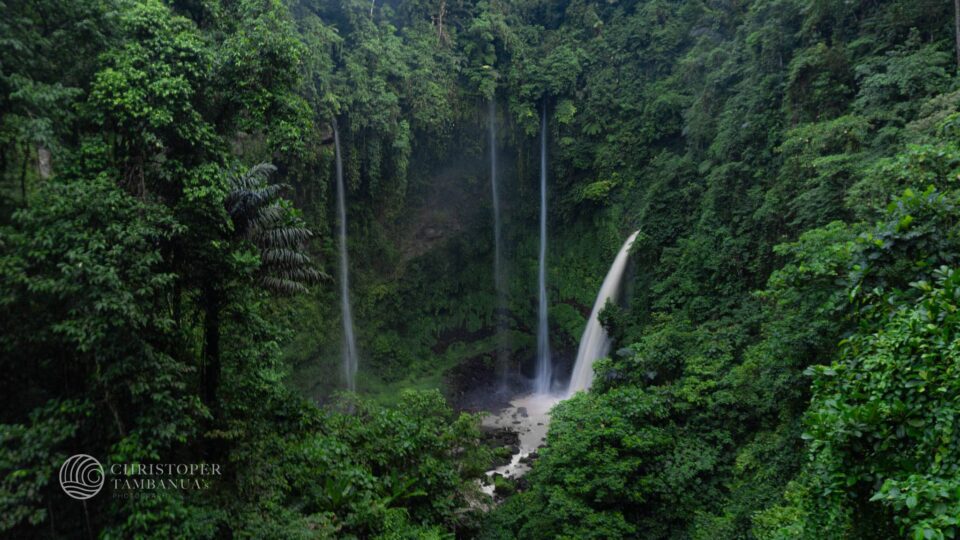 Waterfalls in Minahasa by Christoper Tambanua, a trusted sulawesi tour organizer